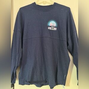 RunDisney Blue Sparkle Wine & Dine Spirit Jersey - size Small